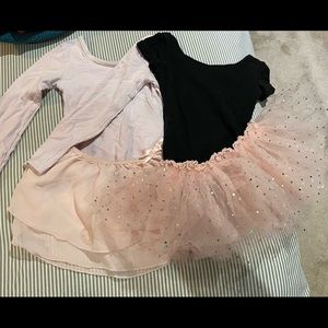 Two ballet/dance outfits size 4-5